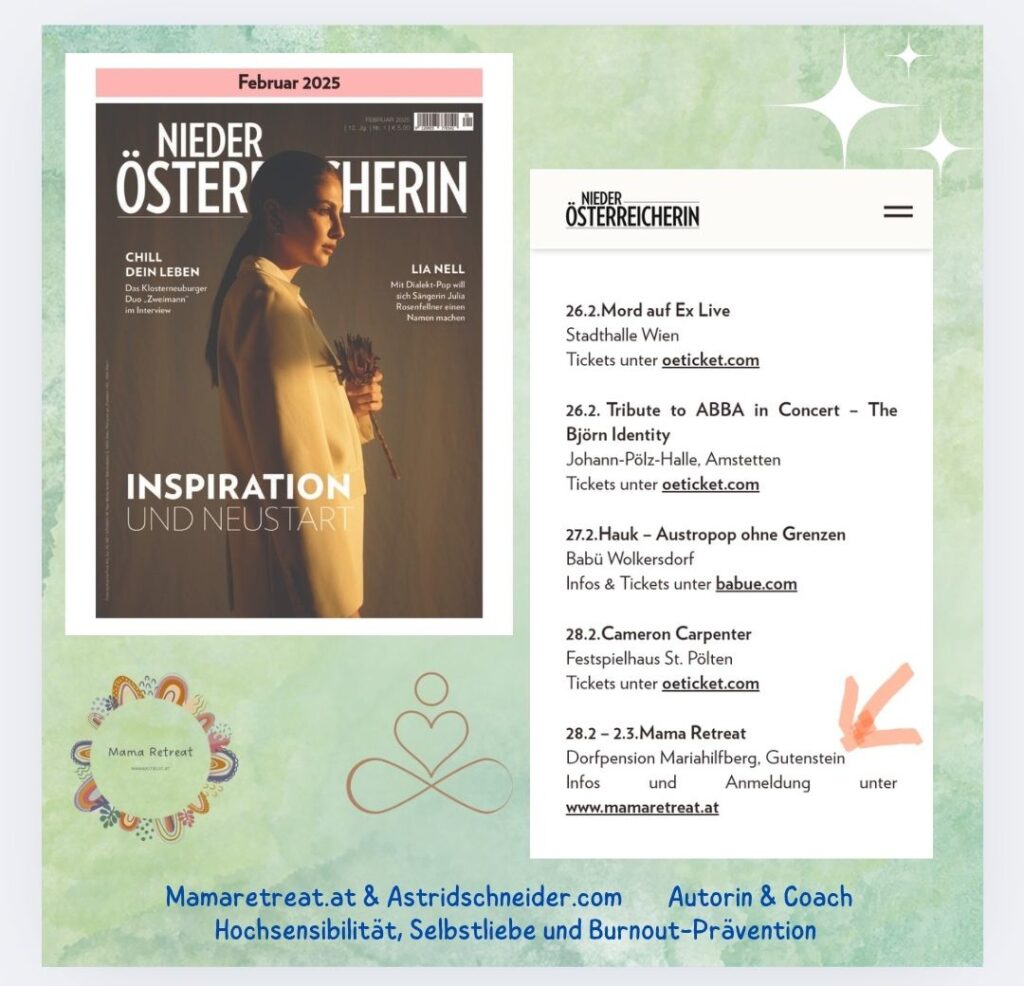 Mama Retreat, Niederösterreicherin, Auszeit, Presse